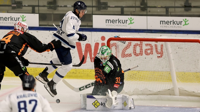Maxime Lagace präsentierte sich in seinem ersten Heimspiel im Tor der 99ers sehr ordentlich.