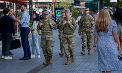 Nationalgardisten patrouillieren durch die US-Hauptstadt Washington.