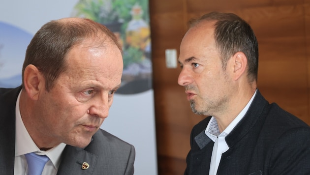 Josef Geisler (li.) ist seit 2013 Bauernbundobmann und sitzt seit 30 Jahren im Landtag. Josef ...