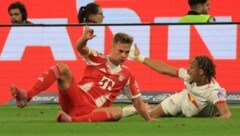 Xavi Simons (re.) enttäuschte in München.