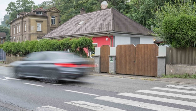 Der Tatort in der Vordernberger Straße in Leoben