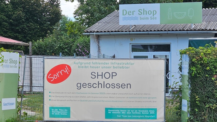 Der Shop macht am Campingplatz heuer nicht auf.