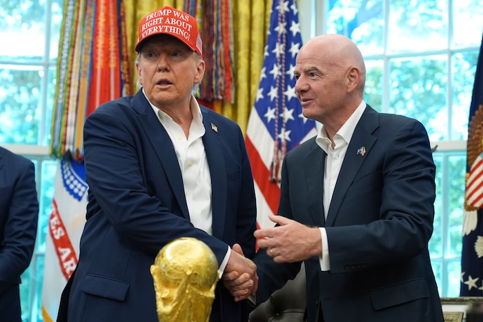 Trump hatte bei seiner Ankündigung eigentlich einen Termin mit dem FIFA-Chef.