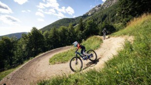 Die ersten Passagen im Bikepark sind bereits fertiggestellt