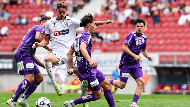 Bregenz-Stürmer Daniel Nussbaumer traf zur 1:0-Führung.