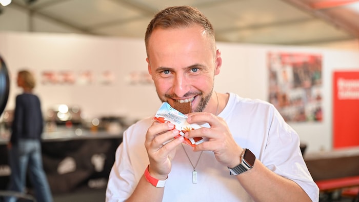DJ Rene Rodrigezz brauchte seine Milchschnitte für den Zuckerhaushalt.
