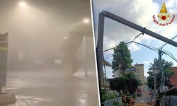 Die Unwetter überzogen die Adriaküste in der Nacht auf Sonntag.