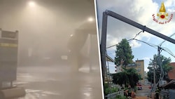 Die Unwetter überzogen die Adriaküste in der Nacht auf Sonntag.