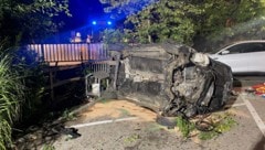 Das Unfallauto kam erst nach 20 Metern zum Stillstand.