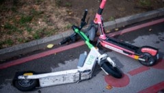Die Unfälle mit E-Scootern häufen sich (Symbolbild).