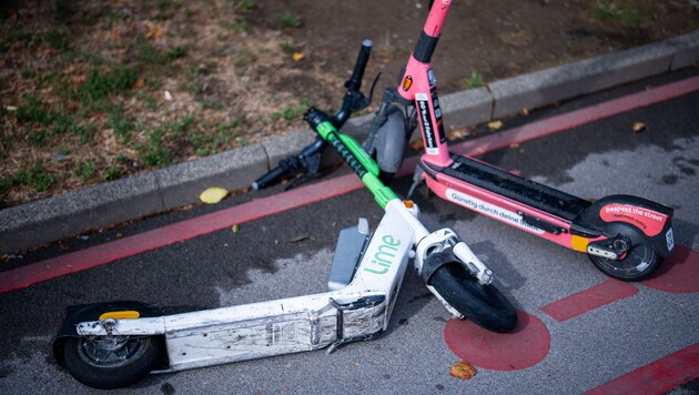 Die Unfälle mit E-Scootern häufen sich (Symbolbild).