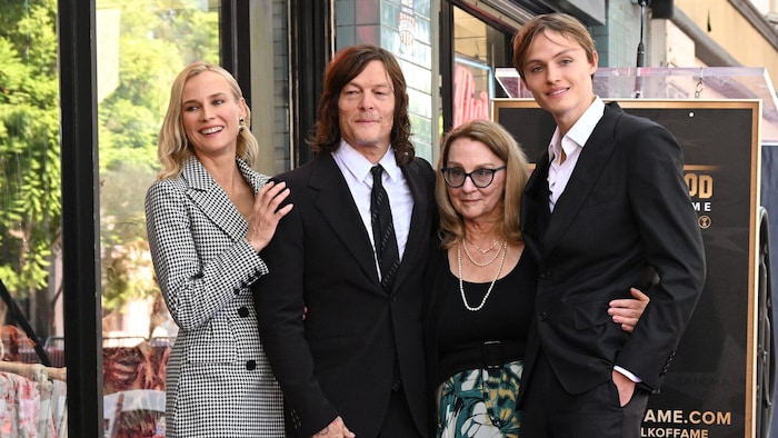 Mingus Reedus mit Papa Norman Reedus und dessen Ehefrau Diane Kruger sowie Oma Marianne Reedus