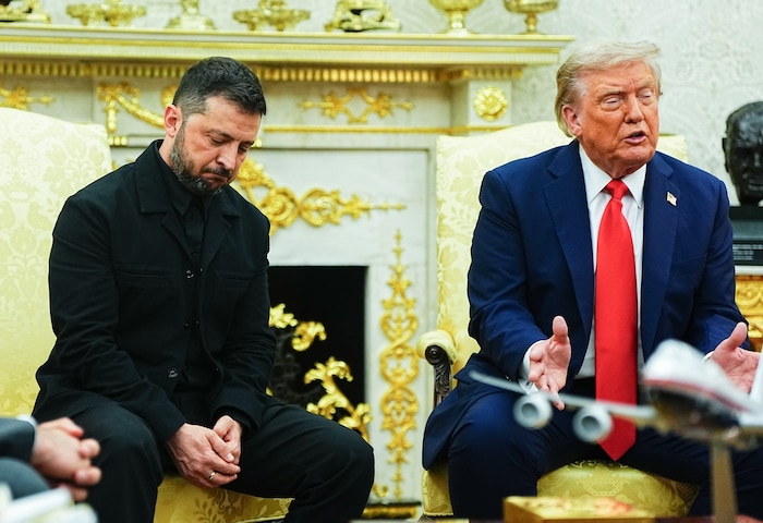 Selenskyj und Trump haben eine brüchige Beziehung zueinander.