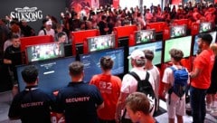 Nintendo präsentierte auf seinem Messestand die neue Switch-2-Konsole.