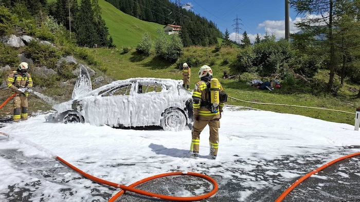 Die Pkw-Lenkerin blieb bei dem Unfall unverletzt.