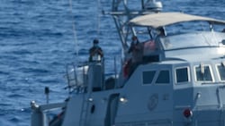 SOS Mediterranée veröffentlichte ein Bild vom Schiff der libyschen Küstenwache, dessen Besatzung ...