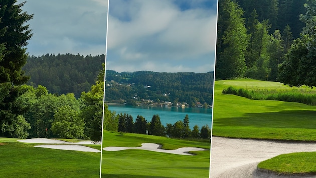 Die Golfclubs Moosburg, Dellach und Velden (vl.) wollen in Zukunft verstärkt zusammenarbeiten.
