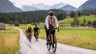 Susi radelte in 27 Tagen vom Gardasee ans Nordkap – hier ist Susi in Südtirol unterwegs.