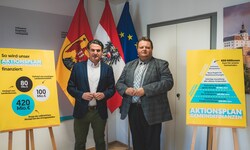 ÖVP-Landesobmann Christoph Zarits (links) und Klubchef Bernd Strobl. 