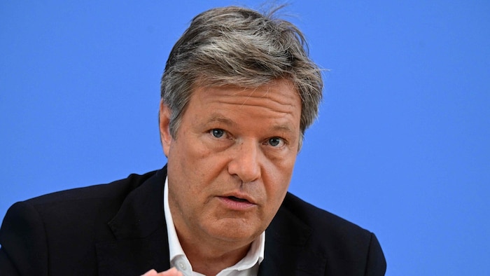 Der redegewandte Habeck erregte mehrfach mit Video-Ansprachen zur politischen Lage in ...