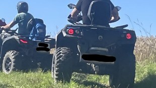 Die meisten Quadfahrer sind ohne Berechtigung auf fremden Wiesen, Feldern oder in Wälder ...