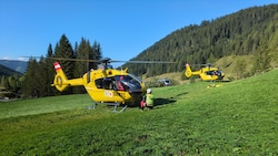 Die Rettungshubschrauber C14 und C99 waren im Einsatz.