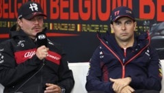 Valtteri Bottas (links) und Sergio Perez werden als Teamkollegen in die Formel 1 zurückkehren.