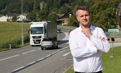 Bürgermeister Franz Josef Lemmerer sorgt sich um die Anrainer entlang der B320 im Osten der ...
