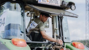 Daniel Stadtschreiber hochkonzentriert beim Wettbewerb der Pflüger.