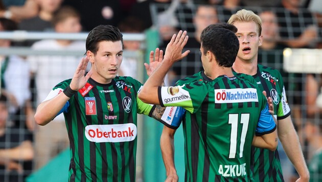 Ried schlug Gurten im Innviertler Cup-Derby.