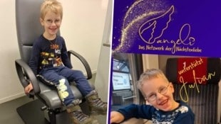 Der kleine Julian lächelt trotz seines schweren Schicksals.