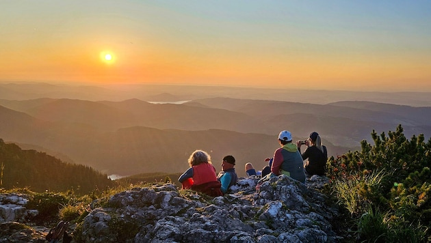 Wunderbare Abendstimmung am Feuerkogel _ dort ging es gestern aber ziemlich rund