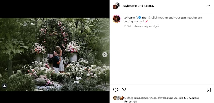 Das gefällt auch William und Kate! Die royalen Swifties haben wir Millionen andere prompt auf ...