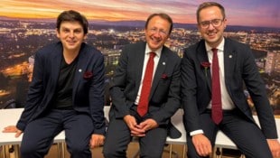 Gut gelaunt nach der Vizebürgermeister-Kür: St.Pöltens Stadtchef Stadler (M.) mit seinem neuen ...