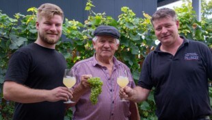 Drei Generationen Pillinger: Christopher, Josef und Hannes. Alle drei freuen sich auf möglichst ...