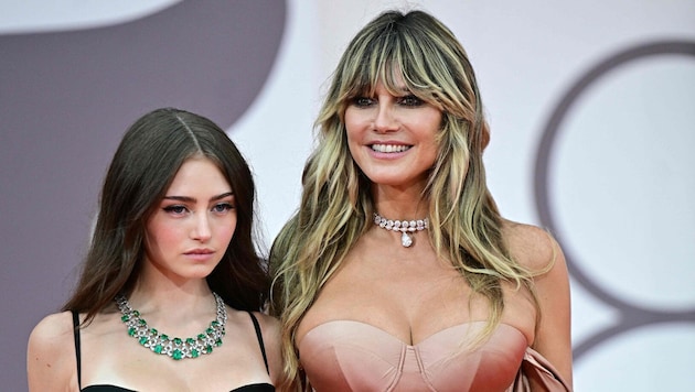 Leni und ihre Mutter Heidi Klum
