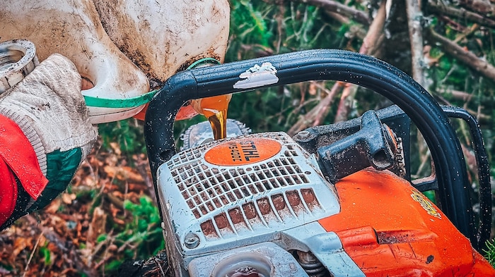 Der 85-Jährige führte Arbeiten an einer Eiche durch.