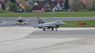 Drei Eurofighter sind von Freitag bis Montag in Klagenfurt stationiert.