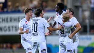 Riesenjubel bei Peham, Conateh, Steiger und Co. gegen die Vienna.