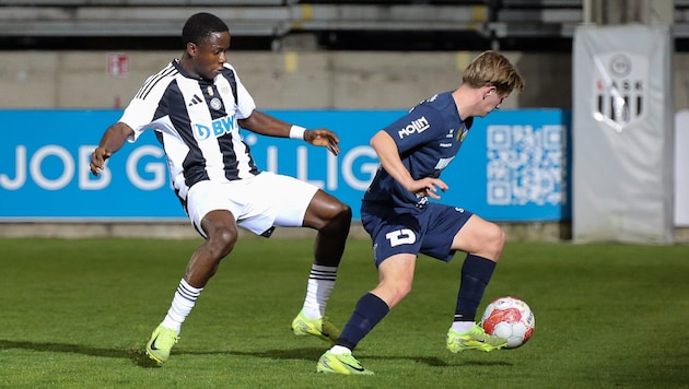 Die LASK-Amateure (l. Augustus) gastieren heute bei Wallern (r. Straif).
