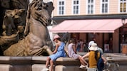 In der Stadt Salzburg helfen sogar Brunnen beim Abkühlen