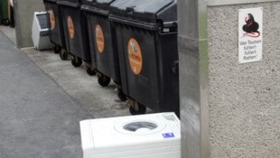 Ein No-Go in Sachen Mülltrennung: Sperrmüll am Mistplatz