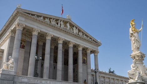 Das Parlament in Wien.