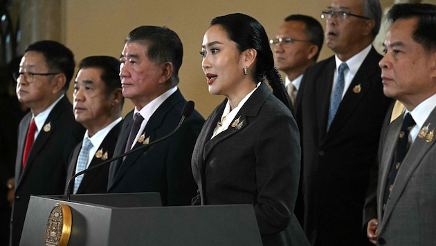 Paetongtarn Shinawatra am 29. August soll eigene Interessen über jene der Nation gestellt haben.