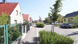 Die idyllische Siedlungsgasse nach ihrer Sanierung