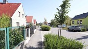 Die idyllische Siedlungsgasse nach ihrer Sanierung
