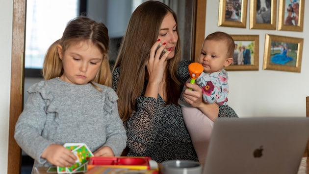 Kinderbetreuung ist großteils Frauensache, Vollzeit-Arbeit für viele von ihnen in Oberösterreich ...