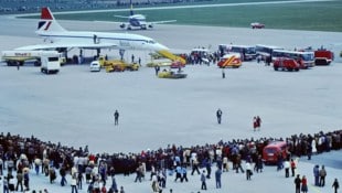 Die Erstlandung der Concorde 1981 in Linz zog die Massen an.