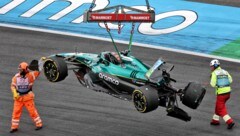 Strolls Boliden erwischte es übel.