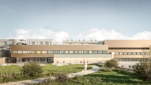 Eine Visualisierung zeigt, wie das KH Kufstein aussehen wird.